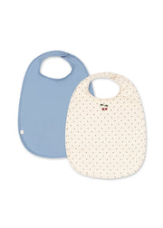 Konges Sløjd A/S DINNER BIBS navy dot/rain washed