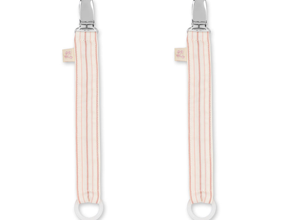Konges Sløjd A/S PACIFIERS stripie petite rose