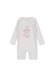 Konges Sløjd A/S UV ONESIES stripe bluie
