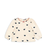 Konges Sløjd A/S Blusen - Jersey cuore tricolore