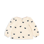 Konges Sløjd A/S Blusen - Jersey cuore tricolore