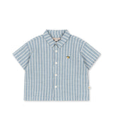 Konges Sløjd A/S WOVEN SHORT SLEEVE SHIRTS trio bleu stripe