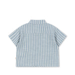Konges Sløjd A/S WOVEN SHORT SLEEVE SHIRTS trio bleu stripe