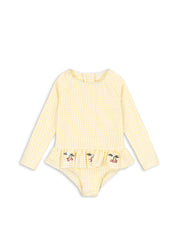 Konges Sløjd A/S SWIMSUITS banana almond check