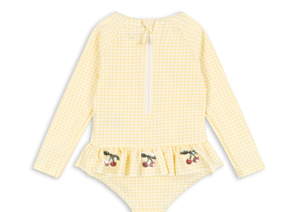 Konges Sløjd A/S Badeanzüge banana almond check