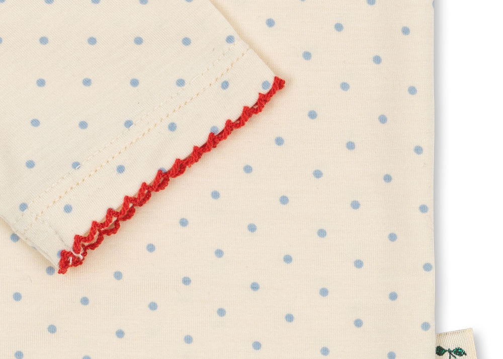 Konges Sløjd A/S Blusen - Jersey blue kitty dot