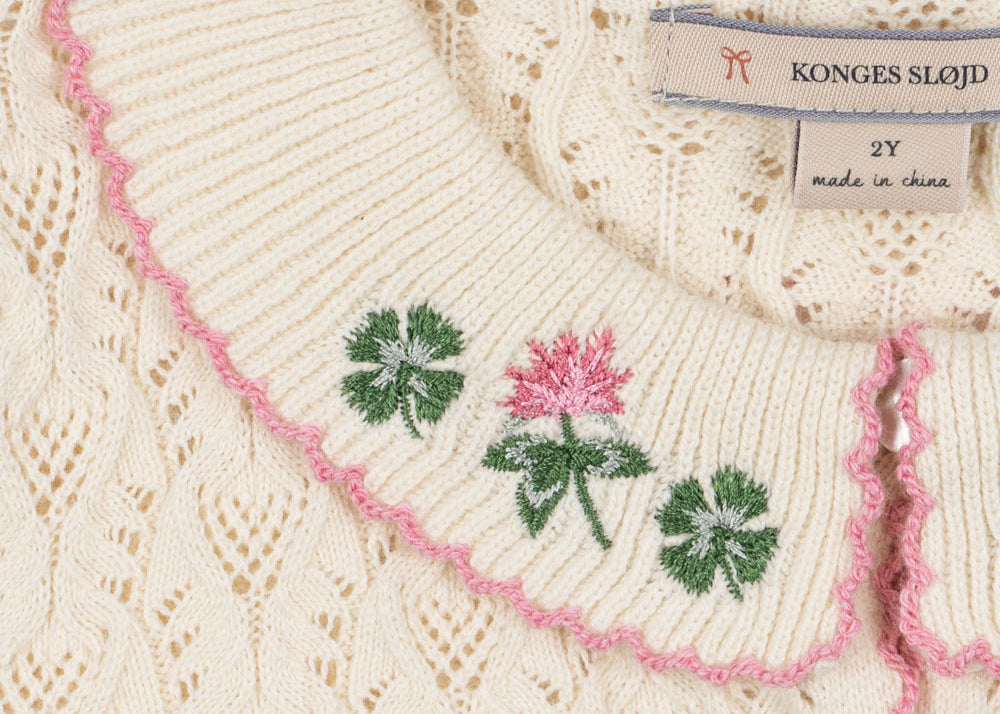 Konges Sløjd A/S Strickblusen off white