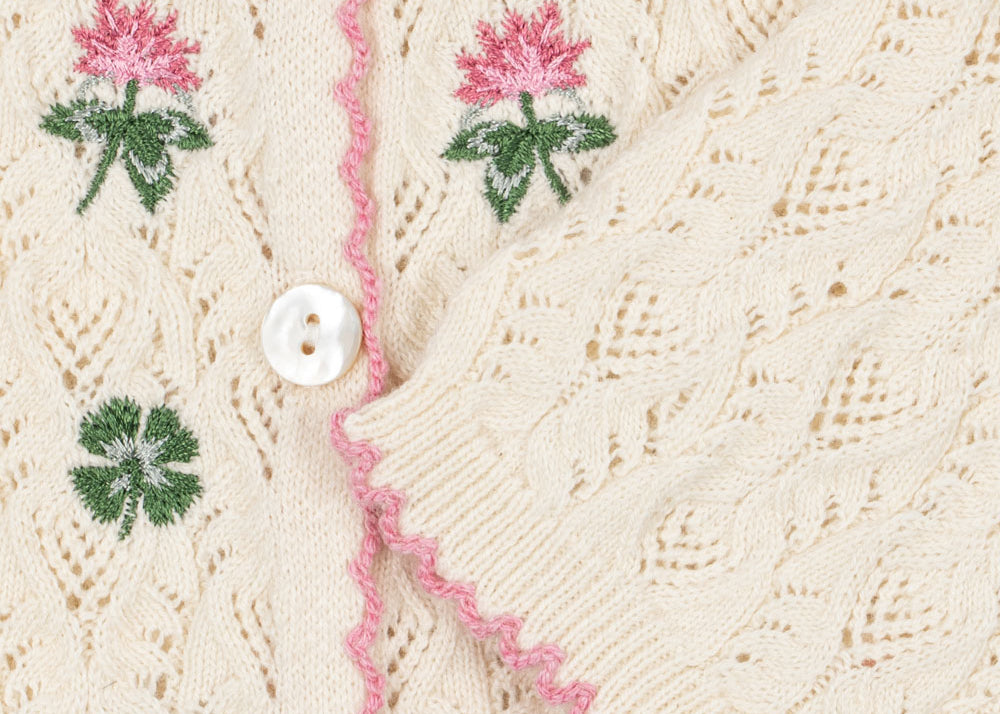 Konges Sløjd A/S Strickblusen off white