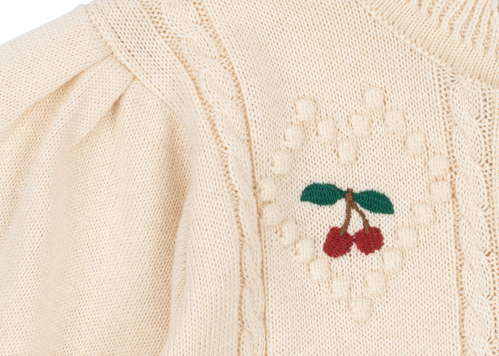 Konges Sløjd A/S Strickblusen pearled ivory