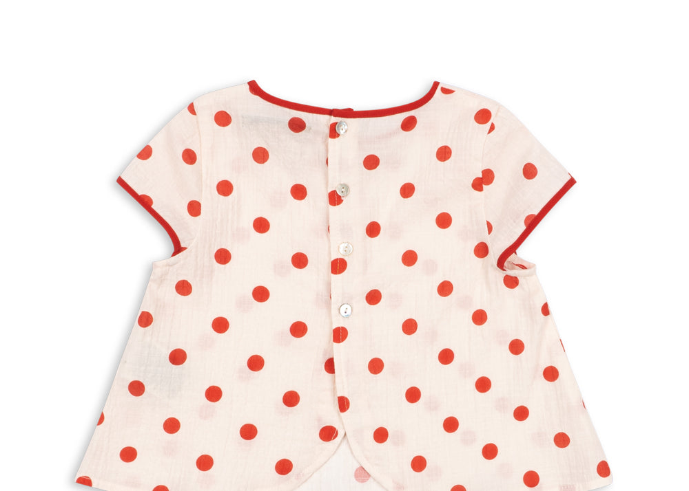 Konges Sløjd A/S WOVEN SHORT SLEEVE SHIRTS red dot