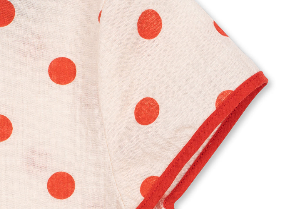 Konges Sløjd A/S WOVEN SHORT SLEEVE SHIRTS red dot