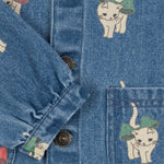 Konges Sløjd A/S Jacken und Weste - Gewebt bow kitty denim