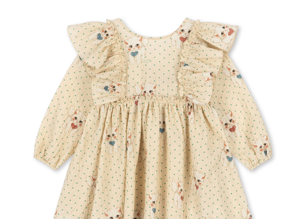 Konges Sløjd A/S WOVEN DRESSES dot miao mist