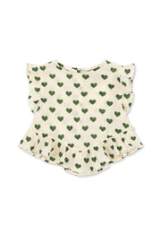 Konges Sløjd A/S WOVEN SHORT SLEEVE SHIRTS amour verde