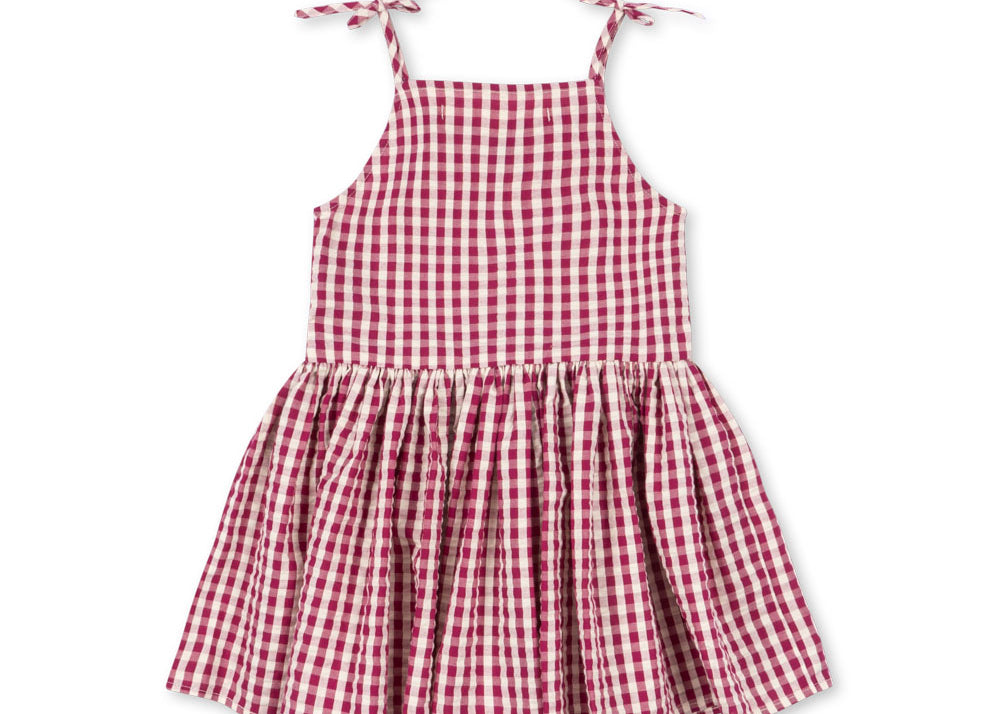 Konges Sløjd A/S WOVEN DRESSES raspberry check