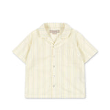 Konges Sløjd A/S WOVEN SHORT SLEEVE SHIRTS cloud stripe