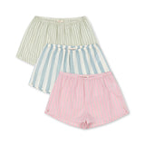 Konges Sløjd A/S WOVEN SHORTS & BLOOMERS basil/orchid/bleu stripe