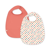 Konges Sløjd A/S DINNER BIBS coeur colore/faded rose