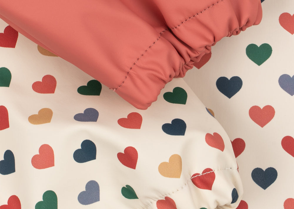 Konges Sløjd A/S DINNER BIBS coeur colore/faded rose