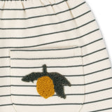 Konges Sløjd A/S JERSEY PANTS cilantro stripe