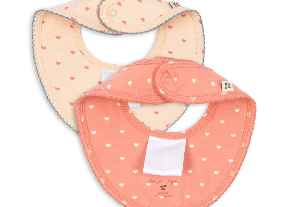 Konges Sløjd A/S BIBS coeur lantana/teddy coeur
