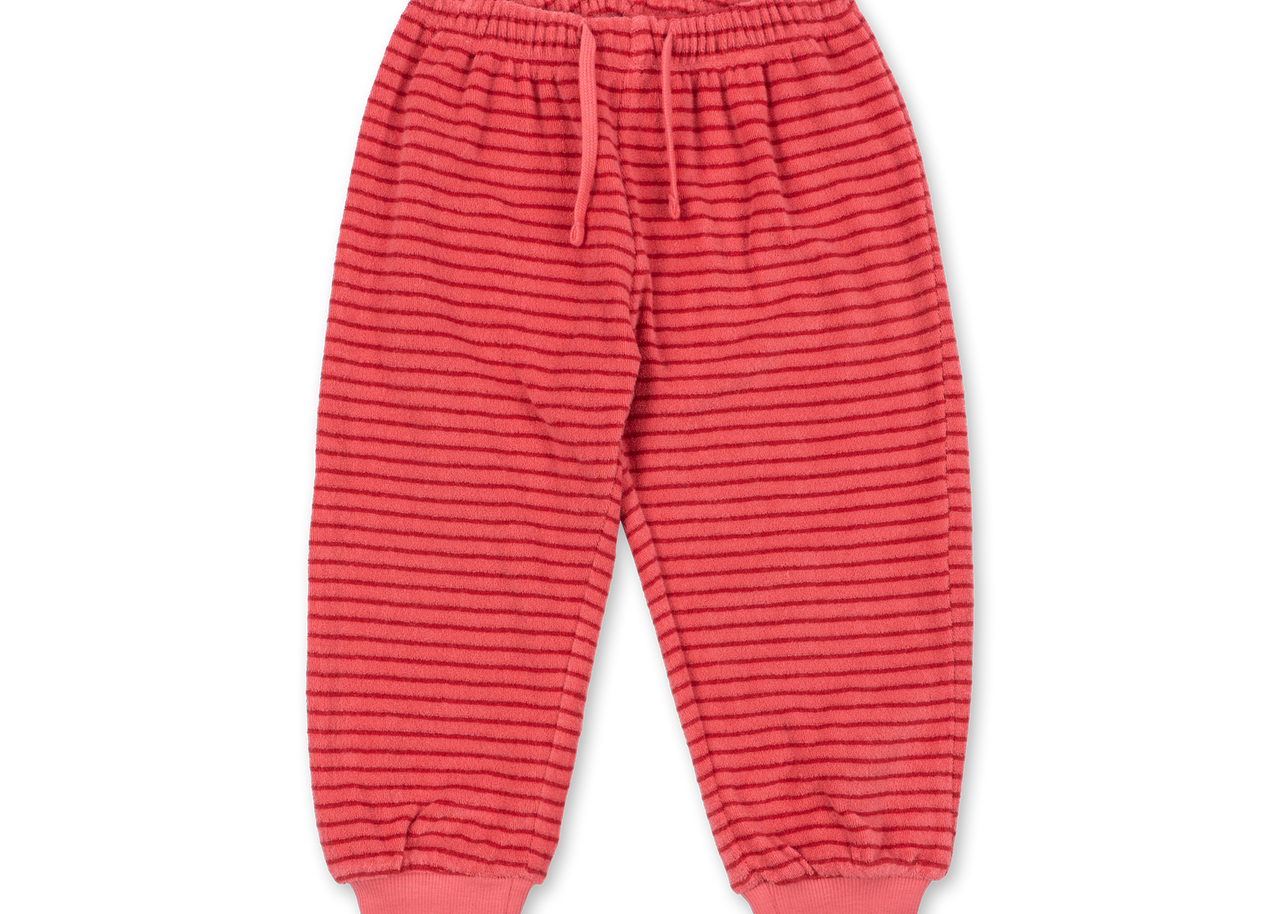 Konges Sløjd A/S JERSEY PANTS cardinal rose stripe