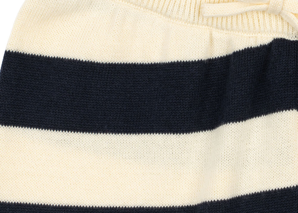 Konges Sløjd A/S KNITTED PANTS navy stripe