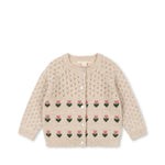 Konges Sløjd A/S KNITTED CARDIGANS cream and tulips