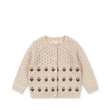 Konges Sløjd A/S KNITTED CARDIGANS cream and tulips