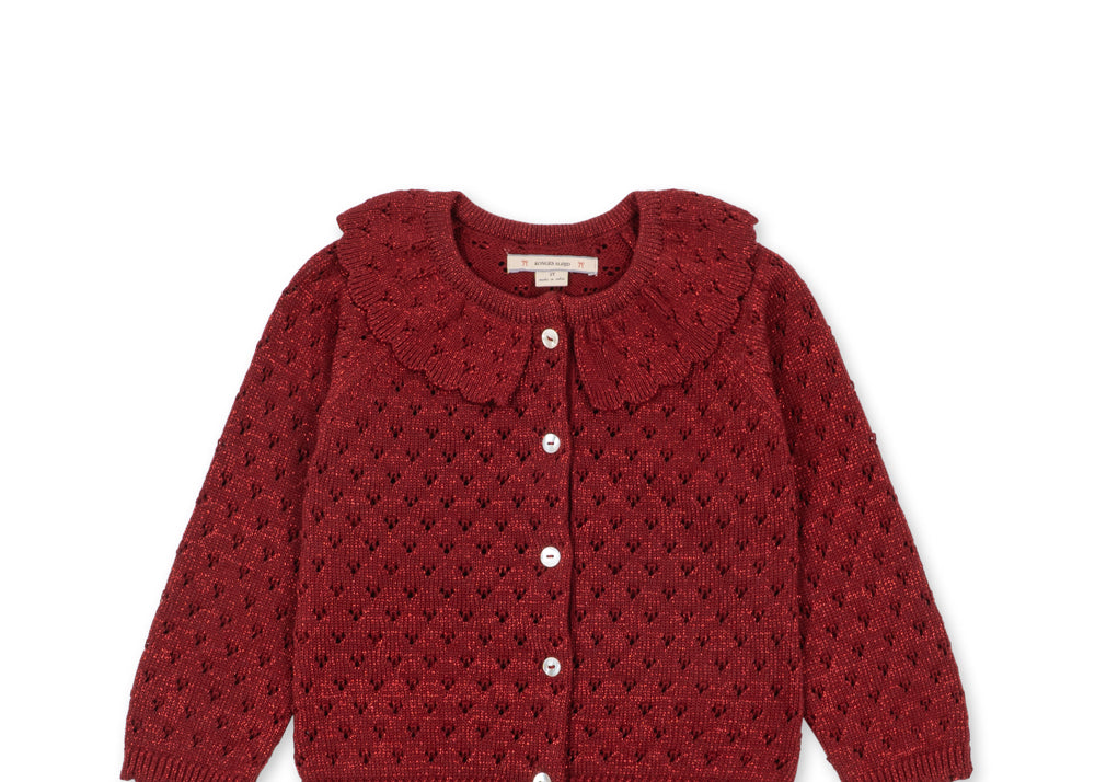 Konges Sløjd A/S KNITTED CARDIGANS red dahlia