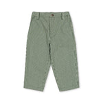 Konges Sløjd A/S WOVEN PANTS milk verte stripe