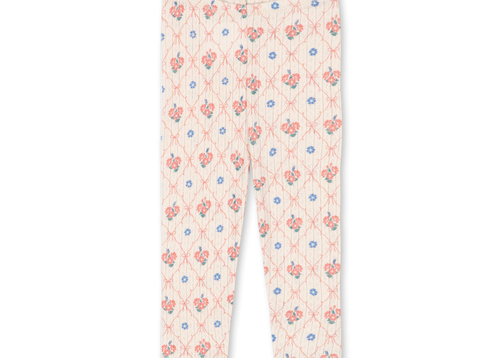 Konges Sløjd A/S JERSEY PANTS fleur decor