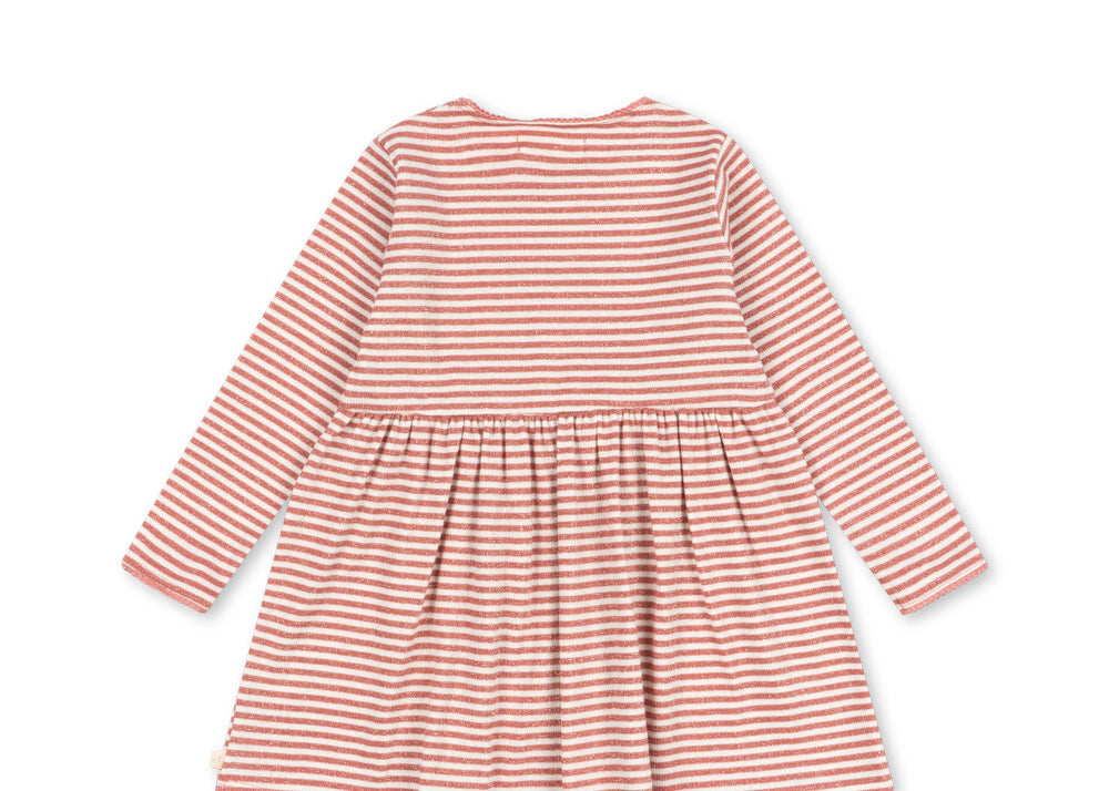 Konges Sløjd A/S JERSEY DRESSES rose cream stripe
