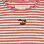 Konges Sløjd A/S JERSEY DRESSES rose cream stripe