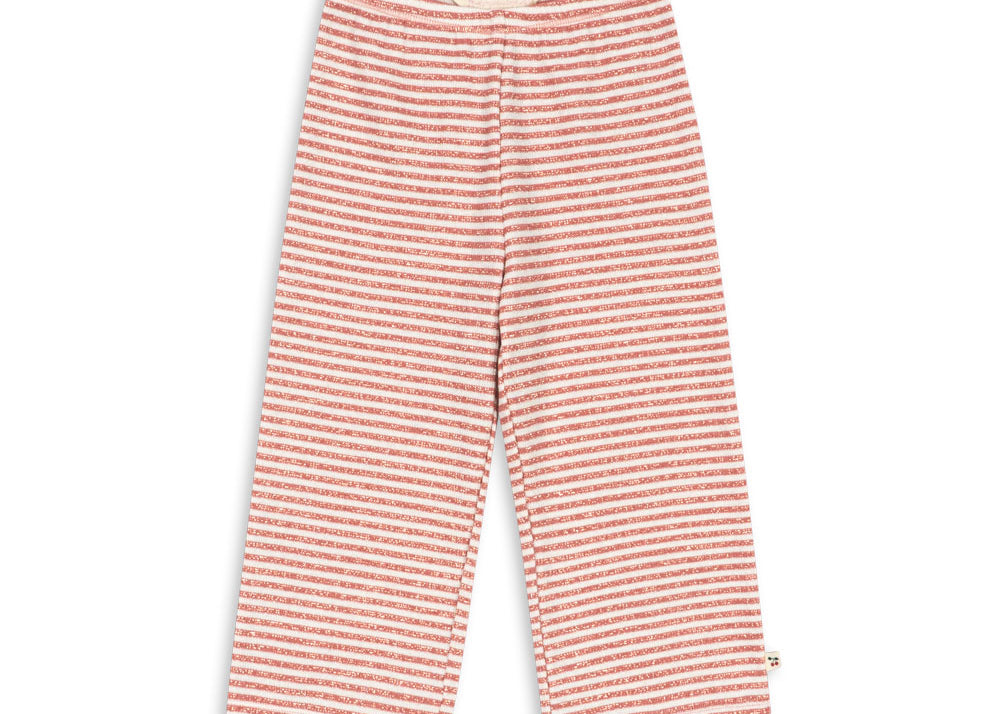 Konges Sløjd A/S JERSEY PANTS rose cream stripe