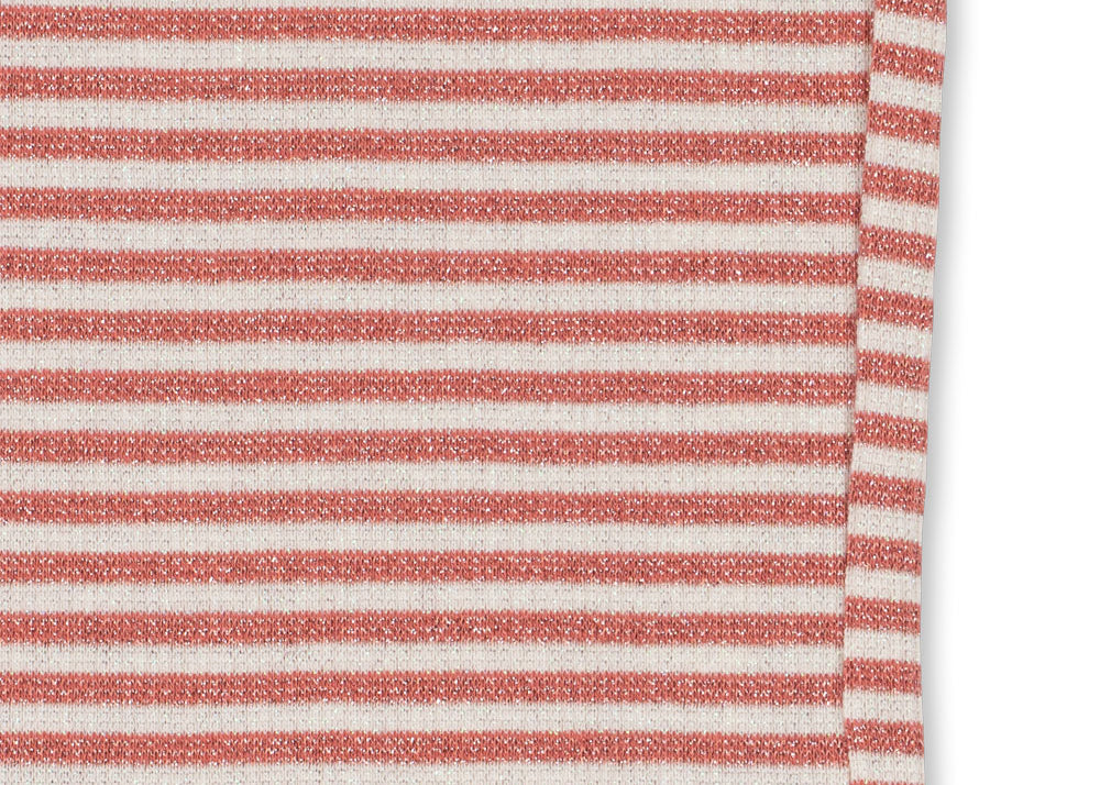 Konges Sløjd A/S JERSEY PANTS rose cream stripe