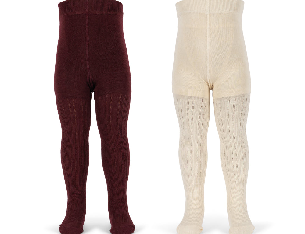 Konges Sløjd A/S STOCKINGS bordeaux/off white