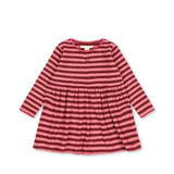 Konges Sløjd A/S JERSEY DRESSES pinky stripe