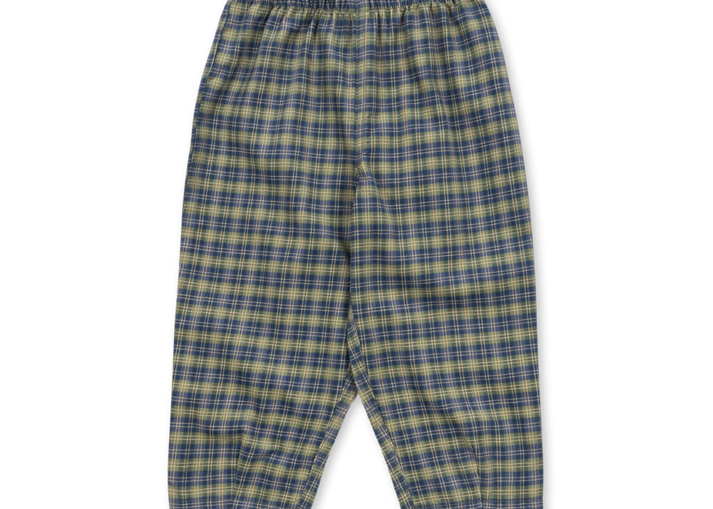 Konges Sløjd A/S WOVEN PANTS laurel blue check