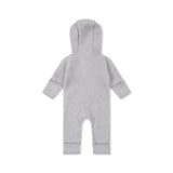 Konges Sløjd A/S Strampler mit Kaputze grey melange