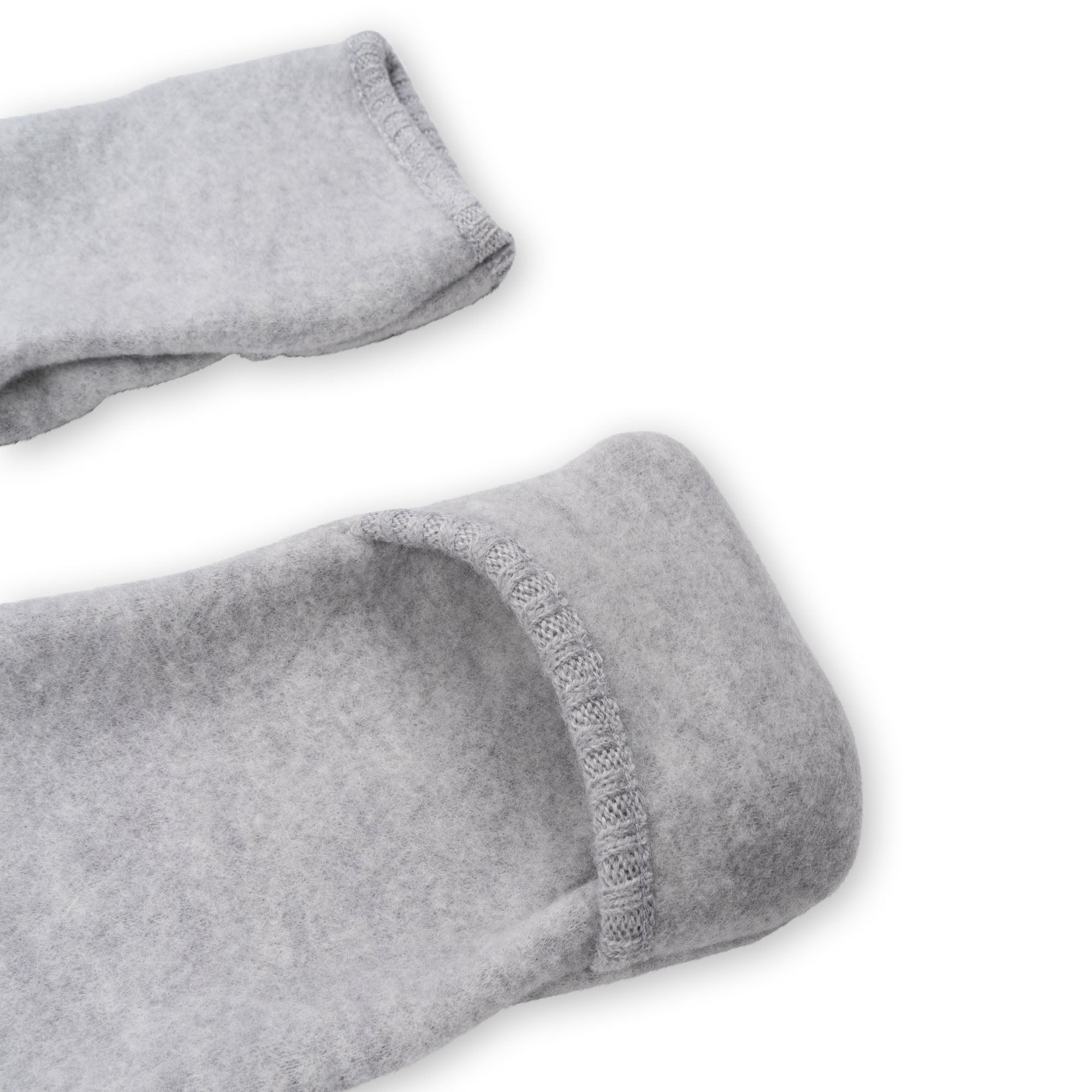 Konges Sløjd A/S Strampler mit Kaputze grey melange