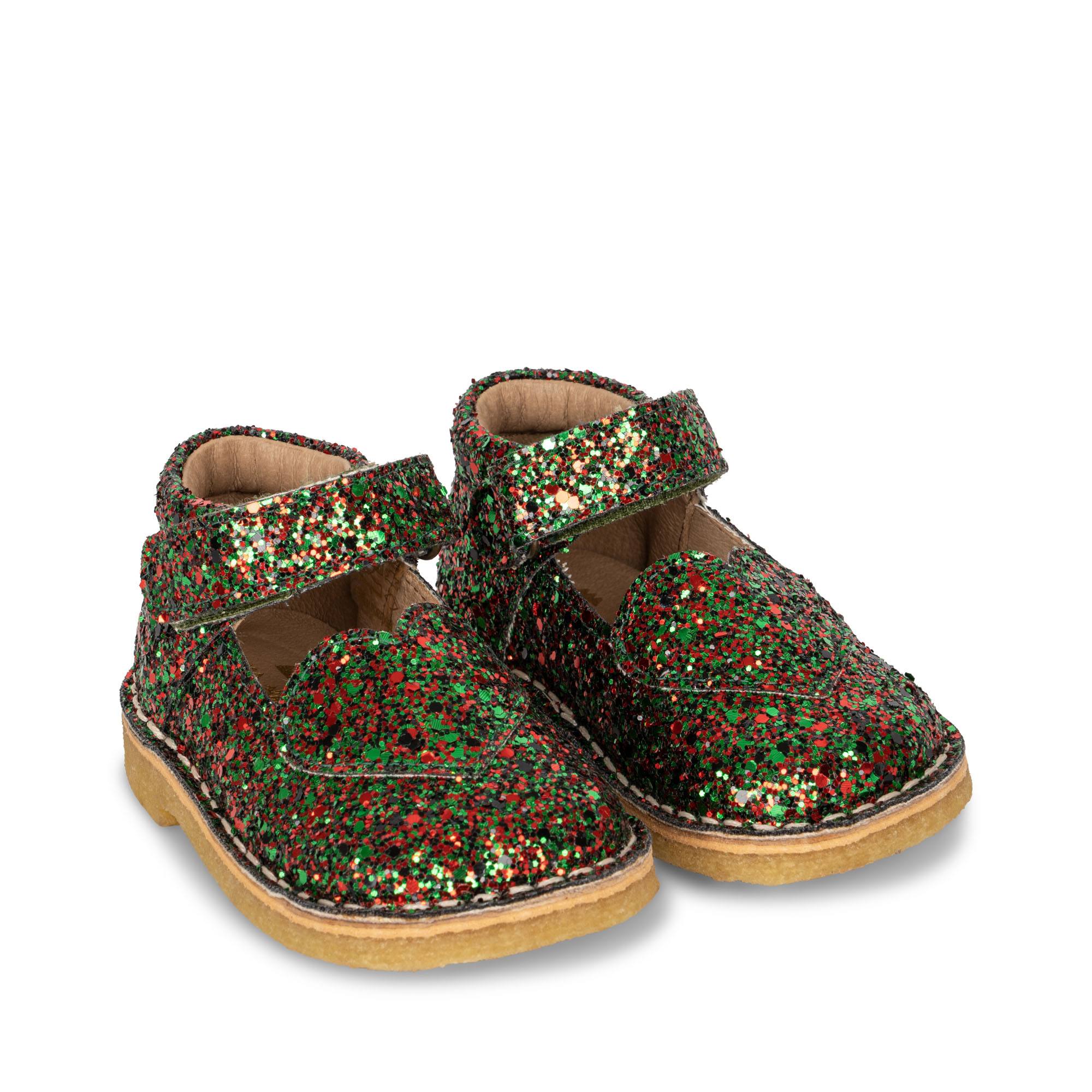 Konges Sløjd A/S Ledersandalen multi glitter
