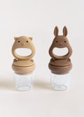 Konges Sløjd A/S FEEDING PACIFIER bark/shell