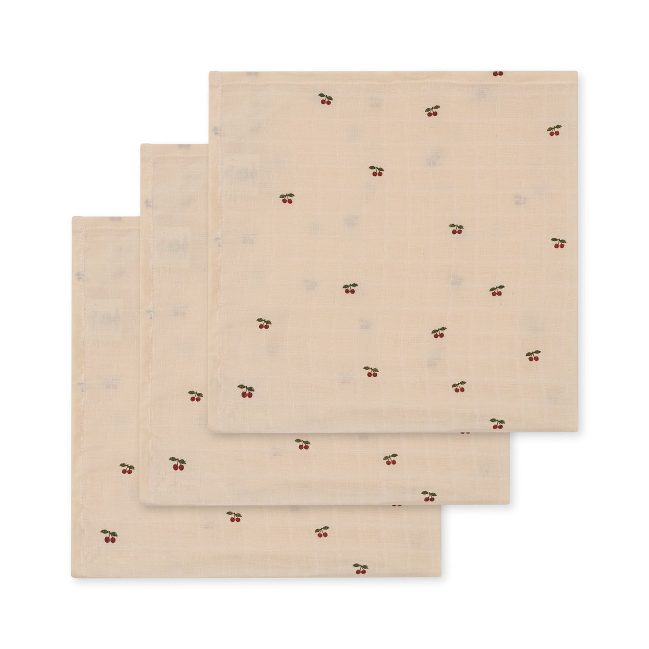 Konges Sløjd A/S MUSLIN CLOTHS cherry